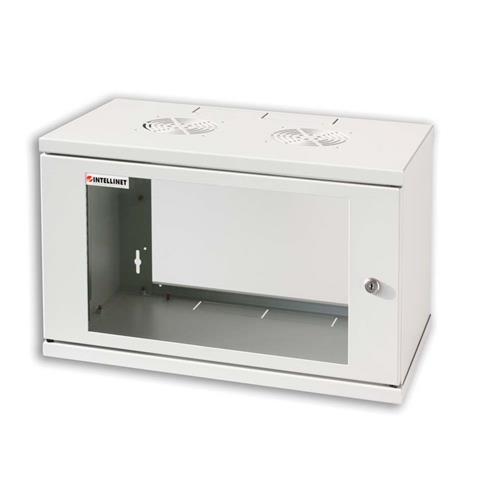 Armadio Rack 19'' a muro 6 unit&agrave; prof. 320 Grigio Assemblato