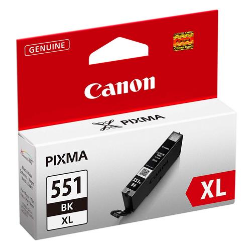 CANON CLI-551XL BK CARTUCCIA NERO PER PIXMA IP7250-MG5450-MG6350 (6443B001)