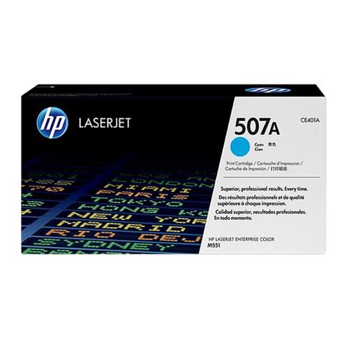 HP 507A TONER CIANO PER LJ ENTERPRISE 500COLOR M551DN-M551XH-COLOR LASERJET M570DN/M575F MFP-LASERJET M570DW/M575C-LASERJET 500 M575DN GARANZIA ITALIA (CE401A)