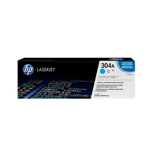 HP 304A TONER CIANO PER LASERJET CP2025/CM23 GARANZIA ITALIA (CC531A)