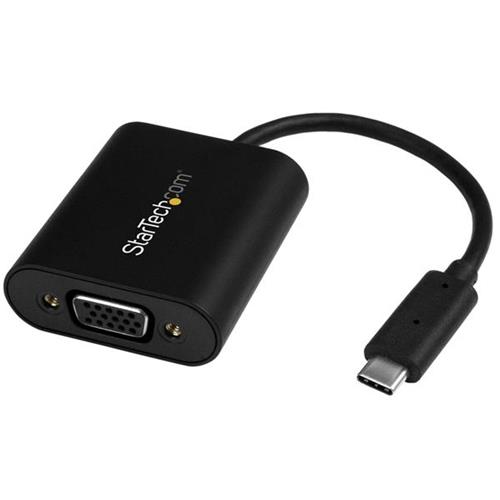 STARTECH ADATTATORE DA USB-C MASCHIO A VGA CON SWITCH MODALITA' PRESENTAZIONE NERO