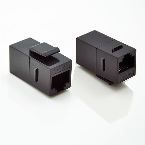 Accoppiatore RJ45 F/F UTP Cat5e Keystone Nero