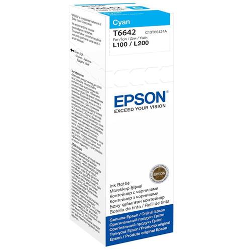 EPSON T6642 FLACONE INCHIOSTRO CIANO PER EPSON L300-355-555 70ML (C13T664240)