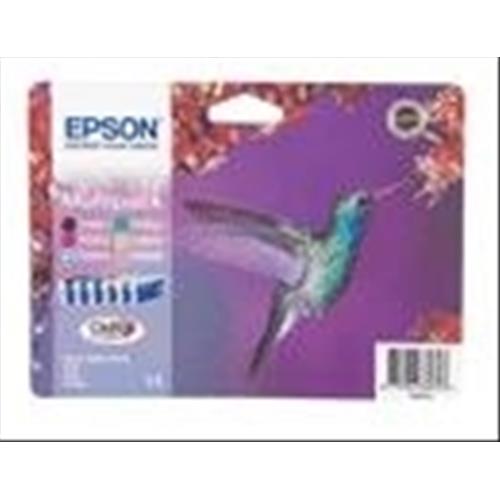 EPSON T0807 MULTIPACK CARTUCCE NERO+CIANO+GIALLO+MAGENTA+CIANO CHIARO+MAGENTA CHIARO