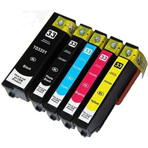 28Ml Compatibiletible Epson XP530/XP630/XP635/XP830#33XLBK