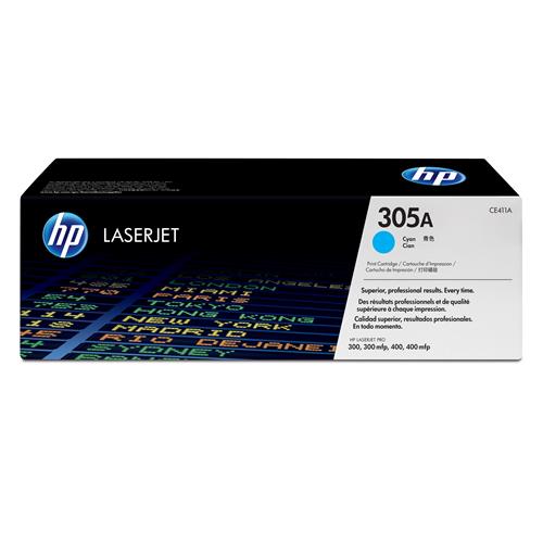 HP 305A TONER CIANO PER LASERJET PRO 300 COLOR M351A- PRO 400 COLOR M451NW/M451DN/M451DW/COLOR LASERJET M475DN-M475DW/COLOR LASERJET PRO M375NW GARANZIA ITALIA (CE411A)