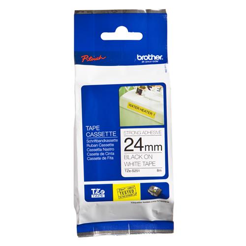 NASTRO TZ 24MM NERO/BIANCO AD RESIS