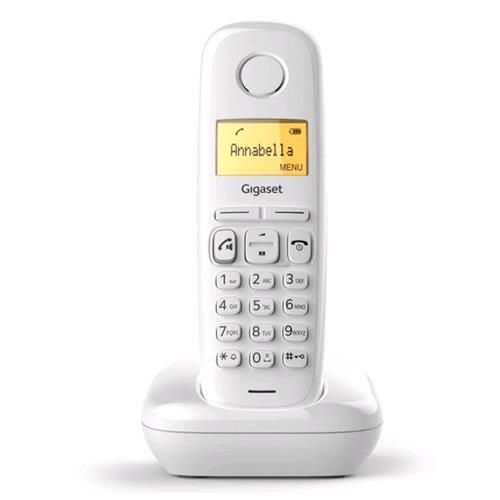 GIGASET A270 CORDLESS DECT RUBRICA 80 VOCI VIVAVOCE COLORE BIANCO