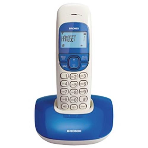 BRONDI NICE DECT GAP CORDLESS VIVAVOCE COLORE BIANCO AZZURRO