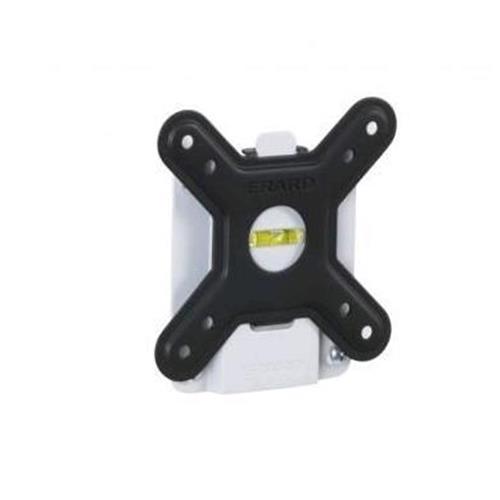 NILOX STAFFA FISSA VESA: 75 X 75 100 X 100 PER TV FINO A 23" MAX 15 KG BOLLA DI LIVELLA INTEGRATA