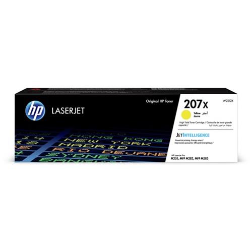 HP 207X TONER GIALLO ALTA RESA 2.450 PAGINE PER COLOR LASERJET PRO MFP M282NW, MFP M283FDN, MFP M283FDW