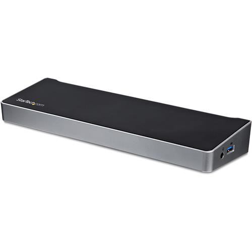 STARTECH USB3DOCKH2DP DOCKING STATION REPLICATORE DI PORTE UNIVERSALE PER 3 PORTATILI VIDEO TRIPLO USB 3.0 COLORE NERO SILVER