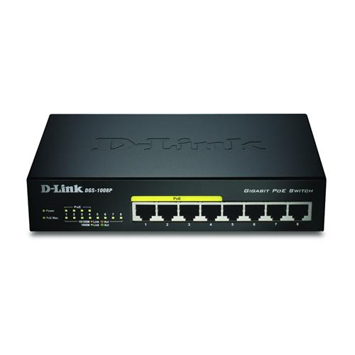 D-LINK DGS-1008P SWITCH 8 LAN 10/100/1.000Mbps
