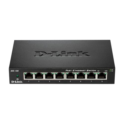 D-LINK DES-108 SWITCH 8 LAN RJ-45 10/100Mbps