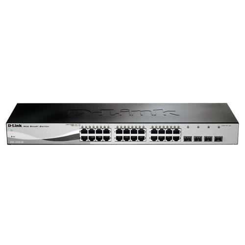 D-LINK DGS-1210-28 SWITCH 24 PORTE GIGABIT + 4 PORTE SFP SMART+