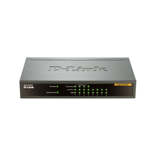 D-LINK DES-1008PA SWITCH 8 LAN RJ-45 10/100 Mbps