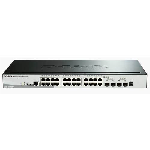 D-LINK DGS-1510-28P SWITCH DI RETE 24 PORTE RJ45 GIGABIT ETHERNET (10/100/1000) 2 PORTE SFP 2 PORTE SFP+ GARANZIA ITALIA