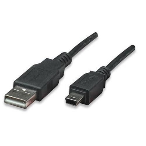 Cavo USB 2.0 A maschio/mini B 5 pin maschio 3 m Nero