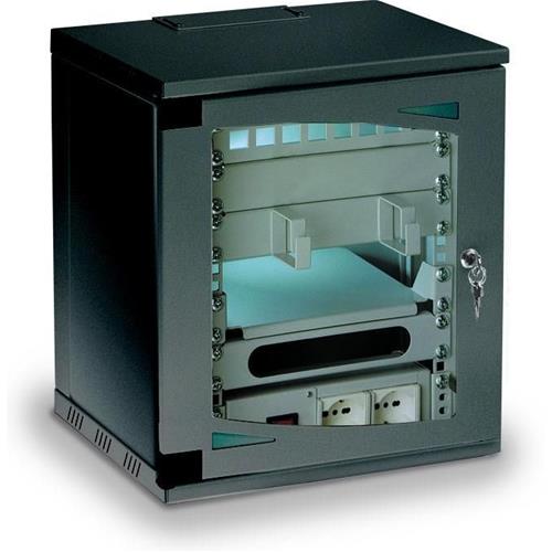 Armadio Rack 10'' a Muro 7 Unit&agrave; Nero