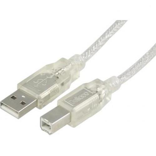 Cavo USB 2.0 A maschio/B maschio 1.8 m trasparente