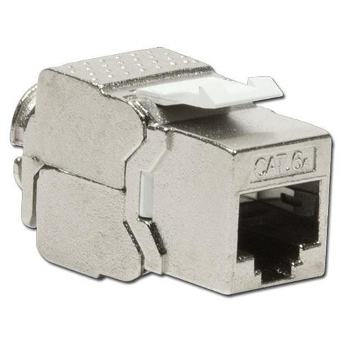 Frutto Keystone RJ45 Cat6A 10Gigabit STP 180&deg; Tooless Slim