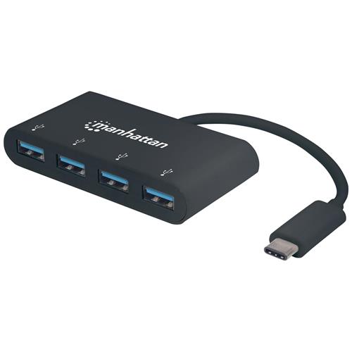 Hub USB-C&trade; SuperSpeed 4 Porte USB-A 3.2 Gen 1 Femmina Nero