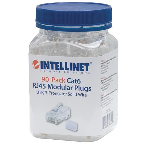 Confezione da 90 Plug Modulari Cat.6 RJ45 UTP