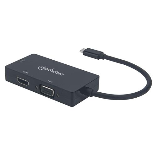 Convertitore Audio Video USB-C&trade; 3-in-1 Multiporta HDMI DVI VGA