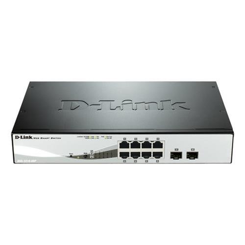 D-LINK DGS-1210-08P SWITCH 8 PORTE GIGABIT PoE + PORTE SFP