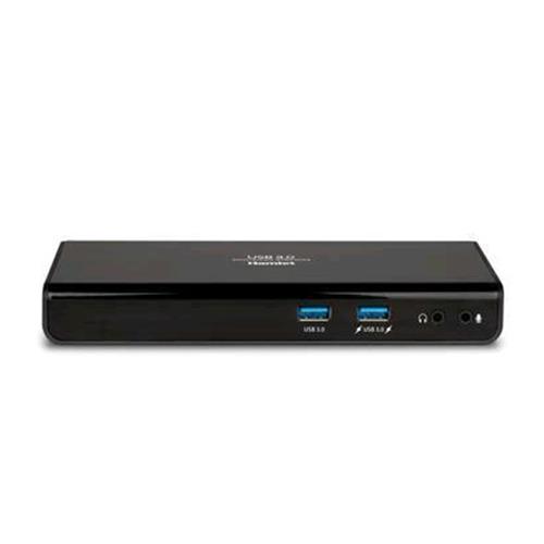 HAMLET HDOCKS300 DOCKING STATION USB 3.0 DVI HDMI 6xUSB LAN AUDIO 2.1 COLORE NERO