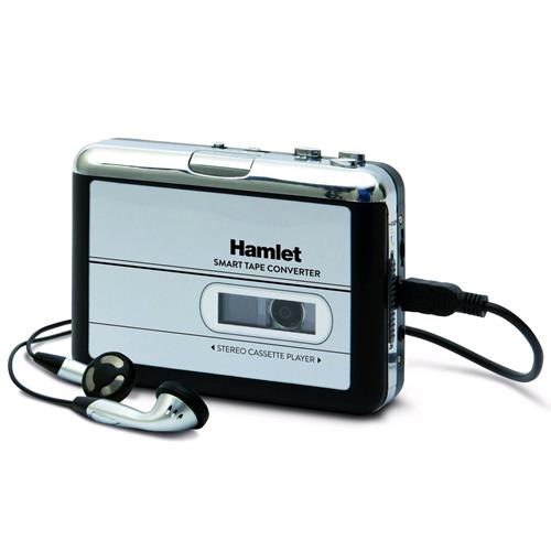 HAMLET XDVDMAG SMART TAPE CONVERTER MANGIANASTRI PORTATILE CONVERTITORE AUDIOCASSETTE IN MP3 IN 3 STEP NERO BIANCO
