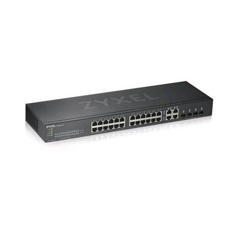 ZYXEL SWITCH 24P GIGABIT 4P DUAL GIGABIT IPV6 VLAN RACK 19 NEBULA