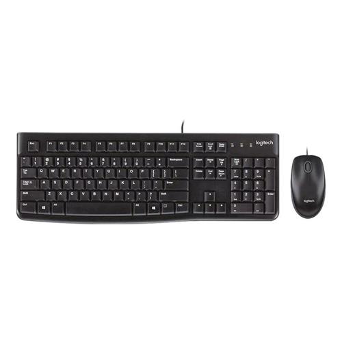 LOGITECH DESKTOP MK120 SET MOUSE E TASTIERA USB 1.000 DPI LAYOUT US INTERNATIONAL COLORE NERO