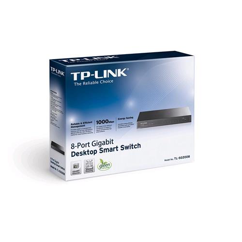 TP-LINK SWITCH 8P GIGABIT RJ45 TAG-BASED VLAN STP/RSTP/MSTP