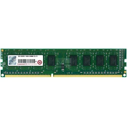 TRANSCEND JM1600KLN-2G MEMORIA RAM 2GB 1.600 MHz TIPOLOGIA DIMM TECNOLOGIA DDR3