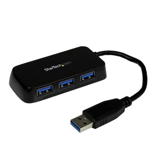STARTECH ST4300MINU3B MINI HUB PORTATILE USB-A 3.0 4 PORTE USB-A 3.0 SUPERSPEED NERO