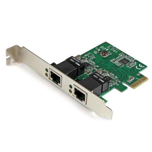 STARTECH SCHEDA ADATTATORE DI RETE ETHERNET PCIe 2 x GIGABIT ETHERNET LOW PROFILE
