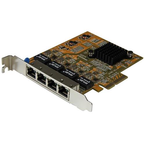 STARTECH SCHEDA ADATTATORE DI RETE PCIe NIC 4 PORTE GIGABIT ETHERNET