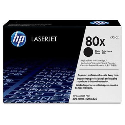 HP 80X TONER NERO PER LASERJET PRO M401A-M401D-M401DN-PRO 400 M401DNE-M425DN-M425DW GARANZIA ITALIA (CF280X)