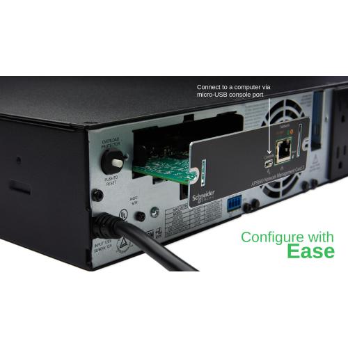 APC AP9640Network Management SCHEDA GESTIONE DI RETE UPS 3 CON L'ARRESTO DELLA RETE POWERCHUTE INTERFACCIA HOST SMARTSLOT