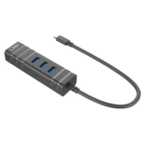 LINDY HUB USB-C 3.1 AND GIGABIT ETHERNET
