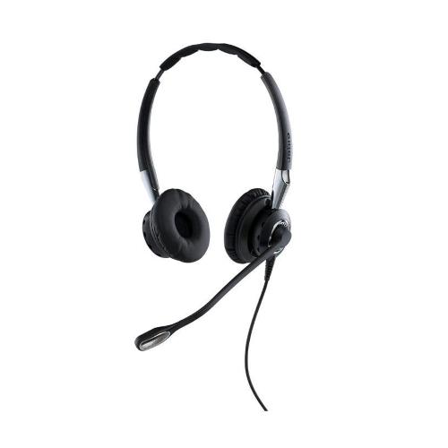 JABRA BIZ 2400 II DUO CUFFIE CON MICROFONO UC BRACCETTO FLEX MICRO 82 E-STD NERO