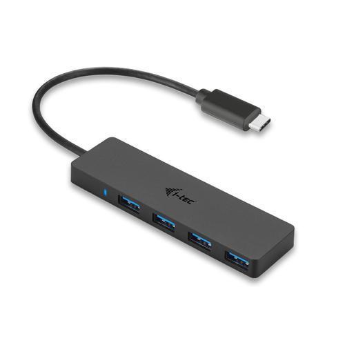 USB 3.1 TYPE C SLIM 4 PORT-BK