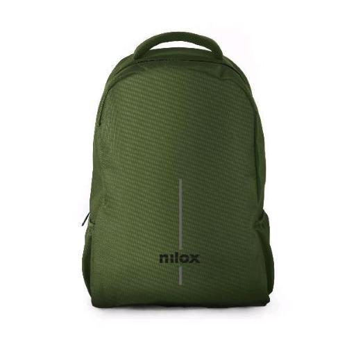 NILOX BACKPACK EVERYDAY ECO GREEN ZAINO PER NOTEBOOK DA 15.6" 30.5X47X16 CM 2 SCOMPARTI VERDE