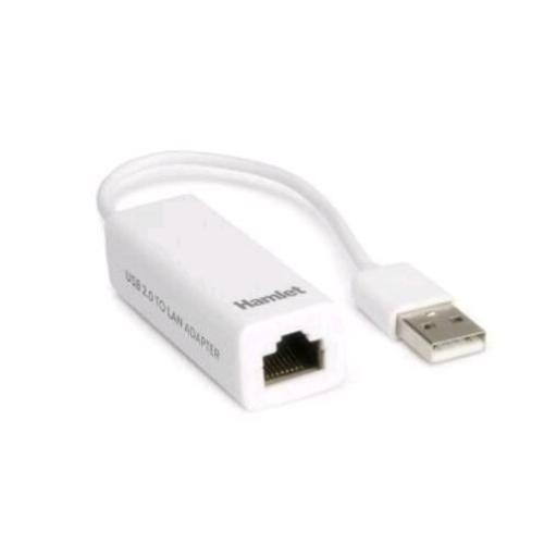 HAMLET ADATTATORE USB2.0 TO LAN 10/100 BIANCO