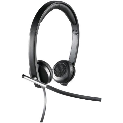 LOGITECH H650E CUFFIA STEREO CON MICROFONO PER PC USB COLORE NERO