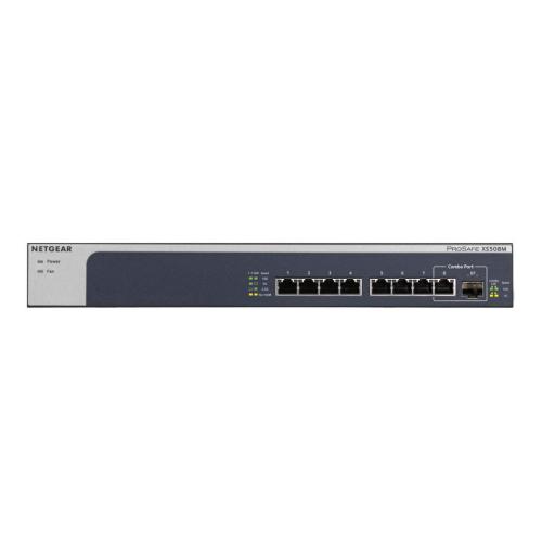 NETGEAR XS508M-100EUS SWITCH NON GESTITO 7 PORTE LAN RJ-45 10/100/1000Mbps 1 SLOT SFP+ COLORE GRIGIO