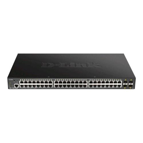 D-LINK DGS-1250-52XMP SWITCH DI RETE GESTITO L3 48 x 10/100/1000 (PoE) + 4 x 10 Gigabit SFP+ PoE (370 W)