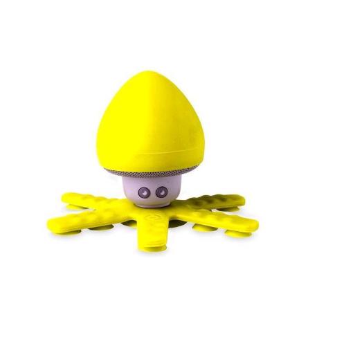CELLY SQUIDDY DIFFUSORE WIRELESS CON 6 TENTACOLI FLESSIBILI DOTATI DI 13 VENTOSE RESISTENTE ALL'ACQUA 3 W GIALLO