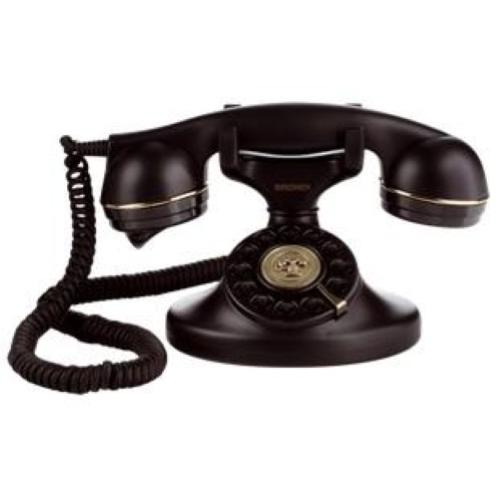 BRONDI VINTAGE 10 TELEFONO STILE VINTAGE CON CAVI IN TESSUTO NERO